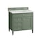 James Martin Vanities Brittany 36in Single Vanity, Smokey Celadon w/ 3 CM White Zeus Top 650-V36-SC-3WZ - alternate 6